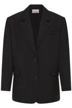 Load image into Gallery viewer, ICHI Fava Oversized Blazer - Black