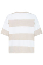 Load image into Gallery viewer, ICHI Luls Stripe Top - Birch/White