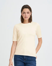 Load image into Gallery viewer, ICHI Luls Round Neck Knit Top  - Birch White