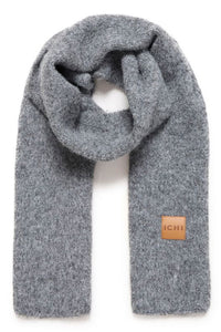 ICHI Lira Scarf - Grey Melange