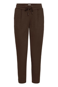 ICHI Kate Cropped Trousers - Chocolate Torte