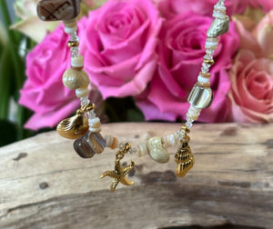 Ocean Ripples - 18ct Gold Plated Shell Bracelet