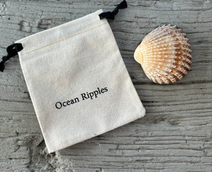 Ocean Ripples -18ct Gold Plated Multi Colour Cubic Zirconia Doughnut Earrings