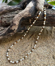 Load image into Gallery viewer, Ocean Ripples 14ct Gold Plated Tiger&#39;s Eye Necklace