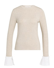 Load image into Gallery viewer, YaYa Jersey Top with Removeable Cuff - Cashmere Grey Melange