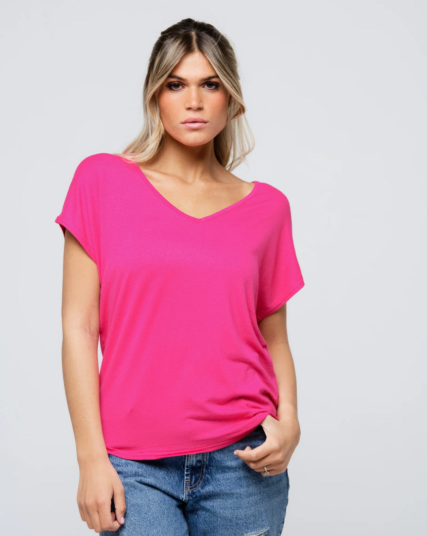Be Fun Joyce Top - Fuchsia