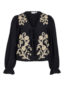 Vila Polene Blouse  - Black/Birch