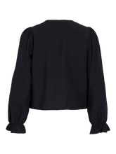 Load image into Gallery viewer, Vila Polene Blouse  - Black/Birch