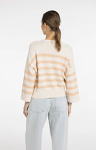 Load image into Gallery viewer, YAYA Knitted Sweater with Stripes &amp; Wide Sleeves - Amberlight Orange Dessin