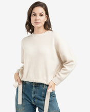 Load image into Gallery viewer, YAYA Knitted Sweater with Tie Detail - Kit Beige Melange