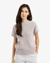 Load image into Gallery viewer, YAYA Knitted Top with Woven Shoulder Details - Mauve Purple