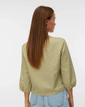 Load image into Gallery viewer, Vero Moda Camilla Tie Front Top - Fog Green Willow