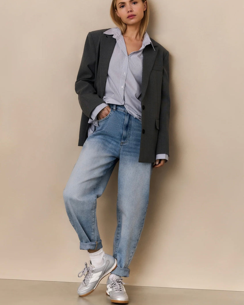 YAYA Loose Fit Jeans with High Waist