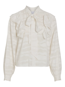 Vila Halli Blouse - Cloud Dancer