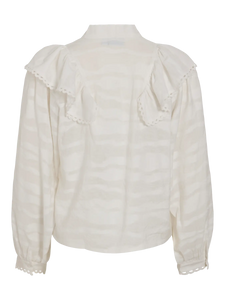 Vila Halli Blouse - Cloud Dancer