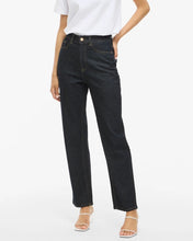 Load image into Gallery viewer, Vila Kelly High Waist Straight Leg Jean - Dark Blue
