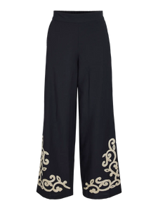Vila Polene Trouser - Black/Birch