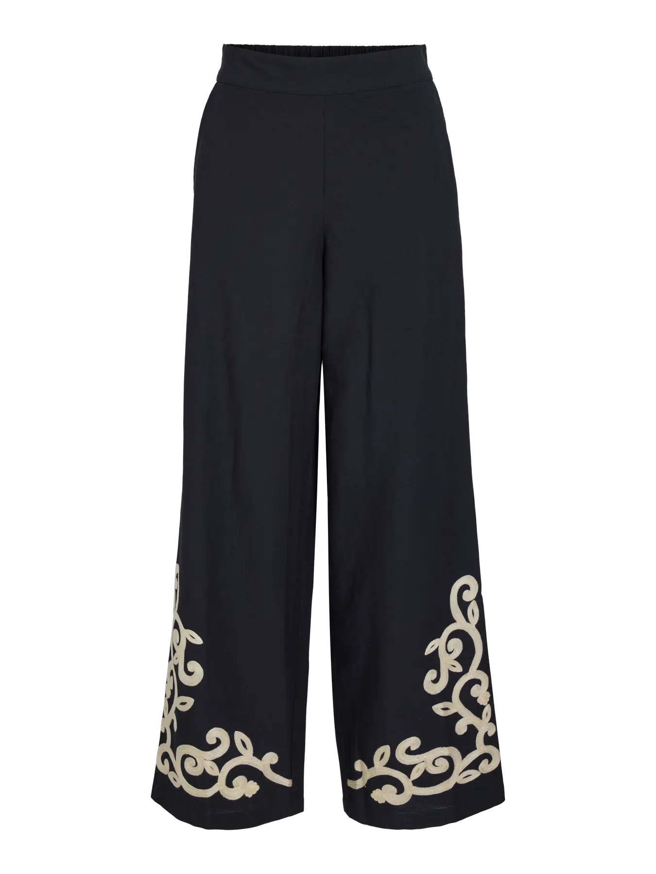 Vila Polene Trouser - Black/Birch