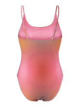 Load image into Gallery viewer, Pieces Laomi Lurex Swimsuit - Red Ochre Gradient