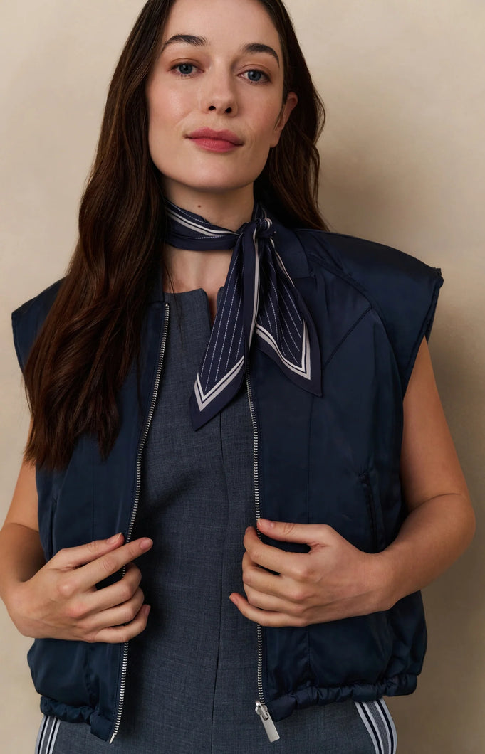 YAYA Reversible Padded Bodywarmer - Inkwell Blue