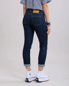 Toxik 3 Cropped Boyfriend Jean - Indigo