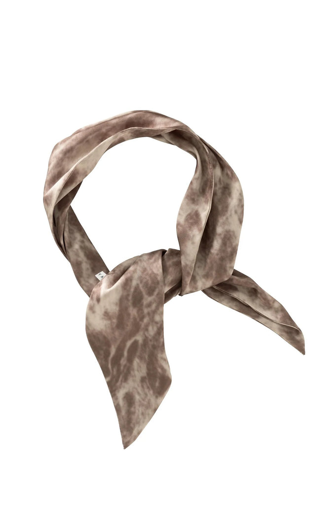 YAYA Abstract Animal Print Scarf - Brownish Green