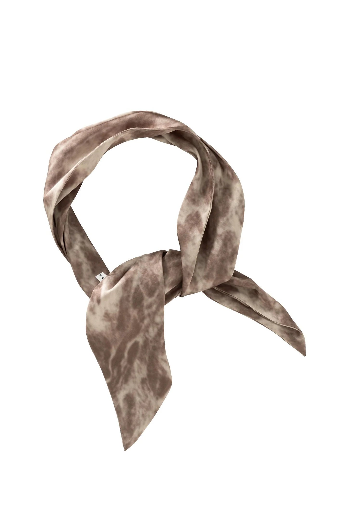 YAYA Abstract Animal Print Scarf - Brownish Green