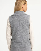 Load image into Gallery viewer, YaYa Sleeveless Sweater with Collar - Medium Grey Melange