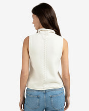 Load image into Gallery viewer, YAYA Sleeveless Sweater with High Neck - Off White