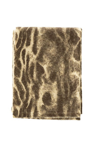 YAYA Abstract Animal Print Soft Scarf - Brownish Green