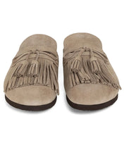 Load image into Gallery viewer, YAYA Suede Tassel Mule - Washed Brown
