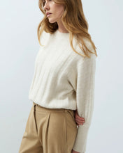 Load image into Gallery viewer, YaYa Batwing Sleeve Sweater - Off White Melange