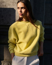 Load image into Gallery viewer, YAYA Teddy Sweater - Dried Moss Green Melange