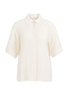 Load image into Gallery viewer, YAYA Top with Short Raglan Sleeves and Pearl Detail - Ecru