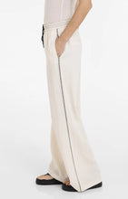 Load image into Gallery viewer, YAYA Trousers with Wide Legs &amp; Contrast Stitching - Cloud Creme White