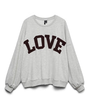 Load image into Gallery viewer, LOVE Sweatshirt - Light Grey Melange