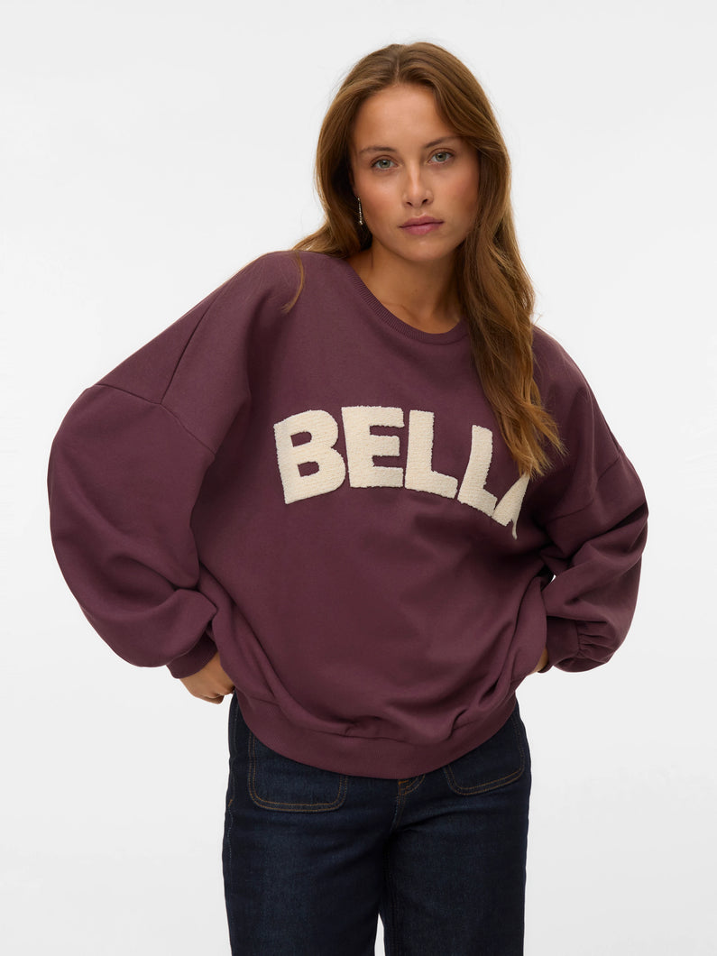 Bella Oversize Sweatshirt - Grape