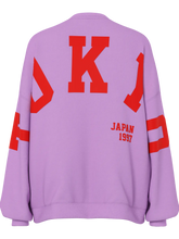 Load image into Gallery viewer, Tokyo Oversize Sweatshirt - Violet/Red