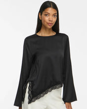 Load image into Gallery viewer, Vila Onara Lace Blouse - Black